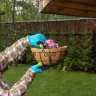 Кашпо подвесное с декором, с кокосовой корзиной, диаметр, 30 см Palisad 690108 купить в Перми