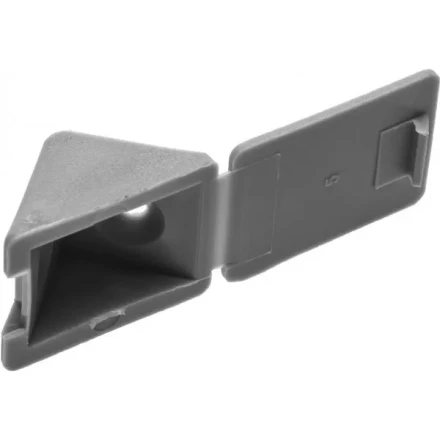 Уголок мебельный ЗУБР с шурупом, цвет св-серый, 4,0x15мм, ТФ6, 4шт 4-308256-6 купить в Перми