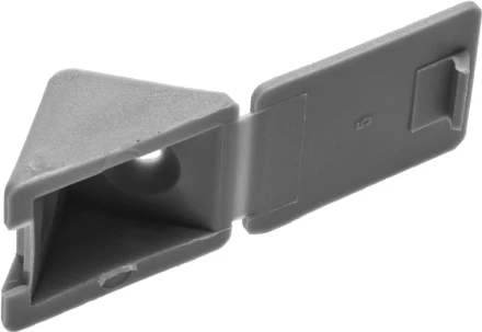 Уголок мебельный ЗУБР с шурупом, цвет св-серый, 4,0x15мм, ТФ6, 4шт 4-308256-6 купить в Перми