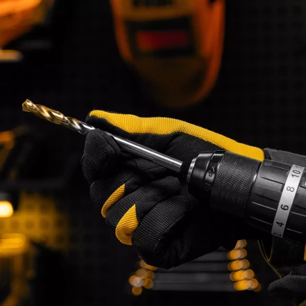 Сверло спиральное по металлу Denzel, 9 x 125 мм, Р6М5, Golden Tip, 718241 купить в Перми