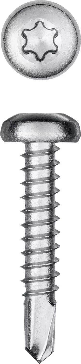 Нержавеющие саморезы DS-P с полукруглой головкой, коробка 300931-42-025