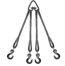 Строп текстильный четырехветвевой 4СТ 10 т  L=6 м  SF6 100 мм Звено РТ- 3 купить в Перми