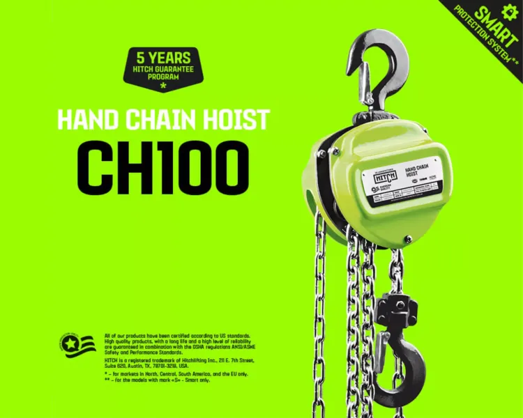 Таль ручная цепная HITCH CH100, 0.5 т, 3 м купить в Перми