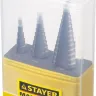 Набор STAYER "MASTER": Ступенчатые сверла по сталям и цвет.мет., сталь HSS, d=4-12мм,5 ступ. d 4-20 мм 9 ступ., d 4-30мм 14ступ. 29660-4-30-H3 купить в Перми