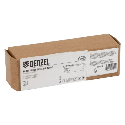 Нож шнека для грунта ER-80, диаметр 80 мм, комплект 2 шт Denzel 56014 купить в Перми