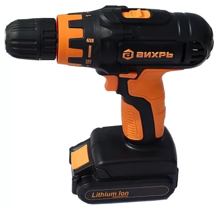 Дрель-шуруповерт аккумуляторная ВИХРЬ ДА-14,4Л-2К купить в Перми