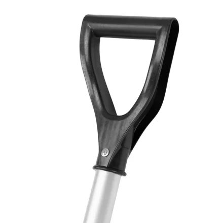 Лопата для уборки снега пластиковая, 470х350х1340 мм, алюминиевый черенок, Россия, Сибртех 61662 купить в Перми