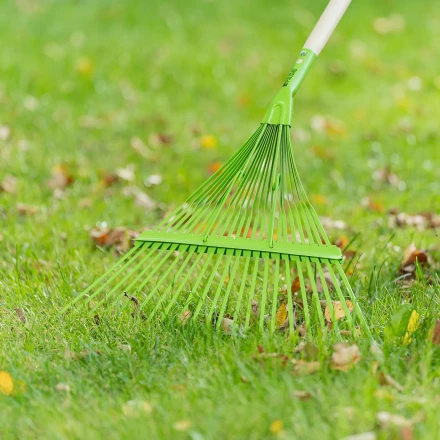 Грабли веерные стальные Palisad, 565 мм, 22 плоских зуба, эмалированные, усиленные, без черенка, 617015 купить в Перми