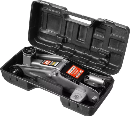 Домкрат гидравлический подкатной, 2т, 130-315мм, в кейсе, MIRAX 43252-2-K 43252-2-K купить в Перми