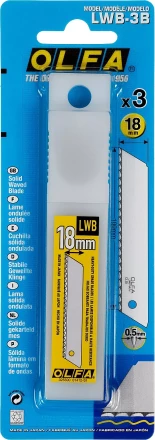 Лезвие OLFA, сегментированноеб серрейторная заточка18 мм OL-LWB-3B купить в Перми