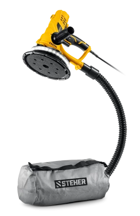 STEHER d180 мм, 900 Вт, подсветка, шлифовальная машина для стен (DWH-900) купить в Перми