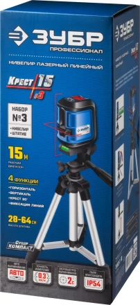 Нивелиры лазерные Крест-15 двухлучевой со штативом серия ПРОФЕССИОНАЛ купить в Перми