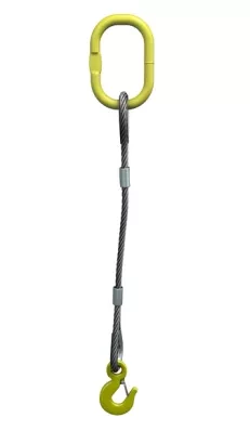 Строп канатный одноветвевой 1СК 0.75 т L=5 м с кч din 0.75 т опрессовка купить в Перми
