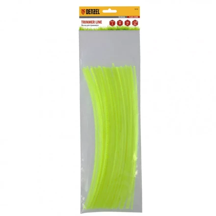 Леска для триммера &quot;зубчатый квадрат&quot; нарезанная 3 мм х 30 см 50 шт Flex cord Denzel 96104 купить в Перми
