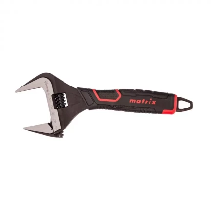 Ключ разводной Matrix тонкие губки фосфатированный двухкомпонентная рукоятка 250 мм 15578 купить в Перми