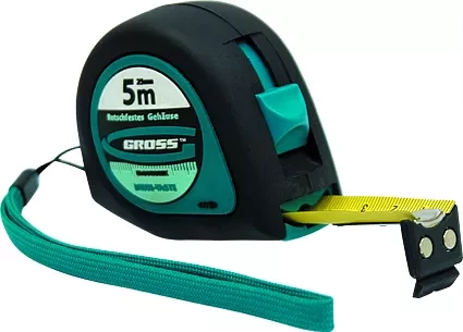 Рулетка "Ergonomisch" 3 м x 16 мм магнитный обрезиненный зацеп  GROSS 31101 купить в Перми