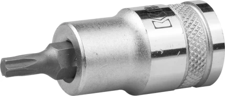 Торцовая бита-головка KRAFTOOL &quot;INDUSTRIE QUALITAT&quot;, материал S2, TORX, сатинированная, 1/2&quot;, Т27 27905-27_z01 купить в Перми