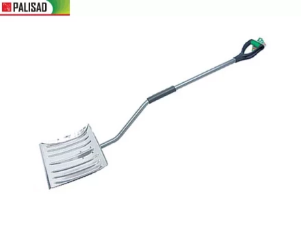 Лопата снеговая 465 х 340 мм метал. изогн. обрез черенок алюм. ковш  PALISAD 61573 купить в Перми