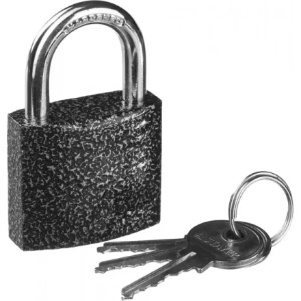 Замок STAYER &quot;STANDARD&quot; навесной, металлический корпус, закаленная дужка, 38мм 37160-38 купить в Перми