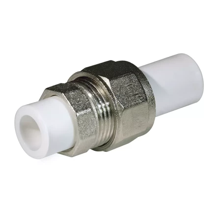 Соединение разборное PP-R 25 мм белое (25/100) 45505 купить в Перми