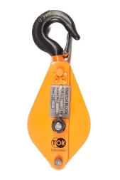 Блок монтажный однорольный с крюком TOR HQG(L) K1-1,0 т с откидной щекой (K) 1048147