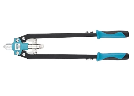 Заклепочник двуручный усиленный 520 мм, удлин.рукоятки, для заклепок 3,2-4,0-4,8-6,0-6,4 GROSS 40409 купить в Перми