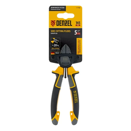 Бокорезы 145 мм Denzel 17780, трехкомпонентные рукоятки купить в Перми