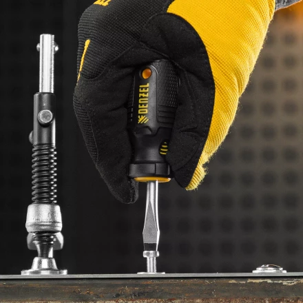 Набор отверток на полке Denzel, 8 шт., PH+SL, S2, 3к рукоятка, 122137 купить в Перми