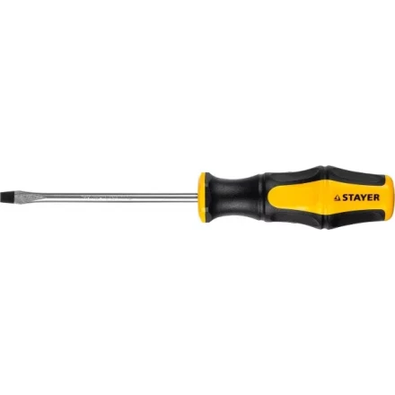 Отвертка STAYER &quot;MASTER&quot; &quot;HERCULES&quot;, Сr-V, противоскользящая рукоятка, SL5,0x100мм 25051-05-10_z02 купить в Перми
