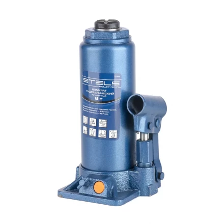 Домкрат гидравлический бутылочный 8 т h подъема 230–457 мм STELS 51104 купить в Перми