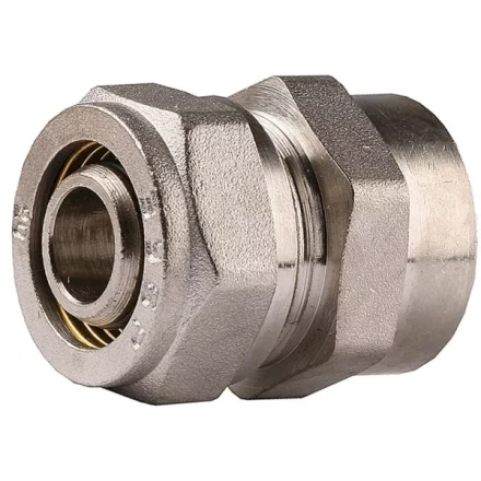 Соединитель ЗУБР с внутренней резьбой, цанга-гайка, 1/2&quot;х20х2,0 мм, никель 51402-20-1/2 купить в Перми