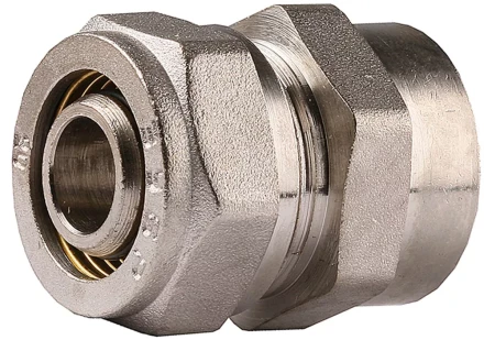 Соединитель ЗУБР с внутренней резьбой, цанга-гайка, 1/2&quot;х20х2,0 мм, никель 51402-20-1/2 купить в Перми