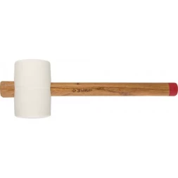 Киянка ЗУБР "МАСТЕР" резиновая белая, с деревянной рукояткой, 0,9кг 20511-900_z01