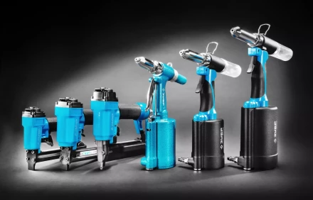 Степлер (скобозабиватель) пневматический для скоб тип 53F (10-22 мм) и тип 140 (10-14 мм) 3190 серия ПРОФЕССИОНАЛ купить в Перми