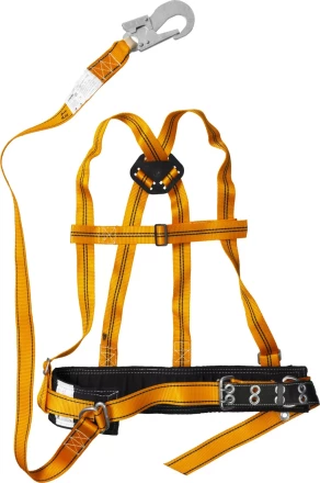 Лямочный пояс СИБИН тип ППВА, материал стропа - лента, с наплечными лямками 11565 купить в Перми