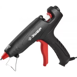 Пистолет ЗУБР "МАСТЕР" клеевой (термоклеящий), электрический, эргономичная рукоятка, рабочая температура 193град, d=12мм, 80Вт 06850-60-12_z02