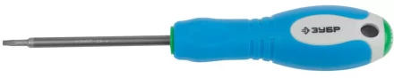 Отвертка ЗУБР, Cr-V сталь, трехкомпонентная рукоятка, цветовая индикация типа шлица, TORX №10, 75мм 25254-10-075 купить в Перми