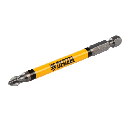 Бита PH2х90, сталь S2, цилиндр., 10 шт. Е 6,3 Denzel 11644 купить в Перми