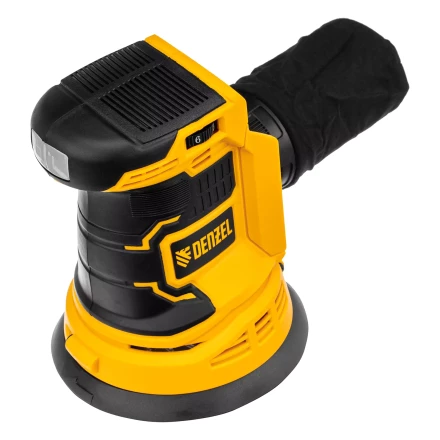 Машина шлифовальная эксцентриковая аккумуляторная COS-125-0, 18В Li-Ion Denzel 28471 купить в Перми