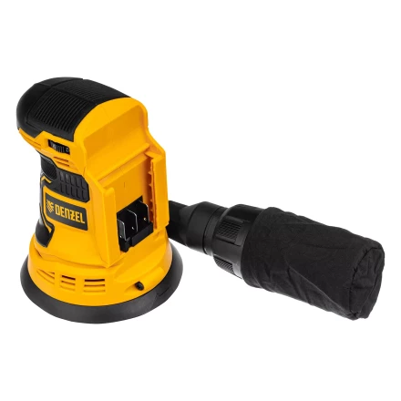 Машина шлифовальная эксцентриковая аккумуляторная COS-125-0, 18В Li-Ion Denzel 28471 купить в Перми