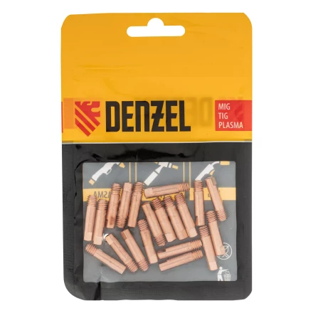 Токосъемный наконечник под проволоку 1,2 мм, М5х24, E-CU, 20 шт для MIG горелки тип 15 Denzel 93649 купить в Перми