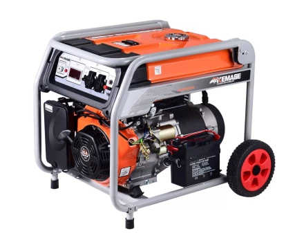Генератор бензиновый TOR KM8000H 6,0 кВт 220В 27 л с электростартером и колесами 1011098 купить в Перми