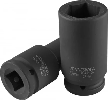 Головка ударная шестигранная 3/4&quot; М22 удлиненная S03AD6122 Jonnesway 48584 купить в Перми