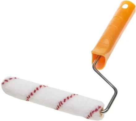 Мини-валик NYLON ПОЛИАМИД малярный в сборе, ворс 10мм, бюгель 6мм, 15х160мм, STAYER Master 03-0506-16_z01 купить в Перми