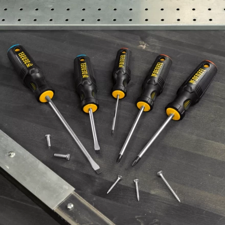 Набор отверток 5 шт Denzel, PH+SL, S2, 3к рукоятка, 122157 купить в Перми