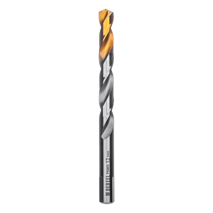 Сверло спиральное по металлу Denzel,  12 x 151 мм, Р6М5, Golden Tip 718244 купить в Перми
