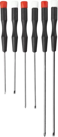 STAYER. Набор: Отвертки для точных работ с пластиковыми рукоятками и удлиненными стержнями 25570-H6_z01 купить в Перми