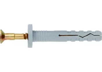 Дюбель-гвоздь полипропиленовый с потайным бортиком 6х60 мм 200 шт СИБРТЕХ 42125 купить в Перми