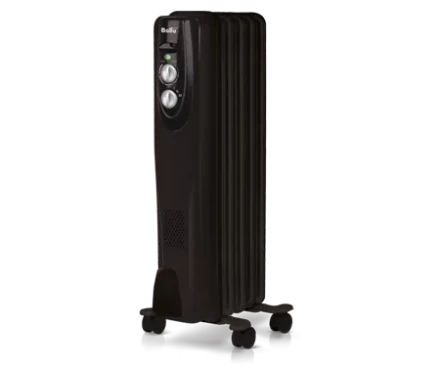 Маслянный радиатор обогреватель электрический BALLU Classic black BOH/CL-05BRN 1000 купить в Перми