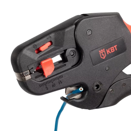 Автоматический торцевой стриппер КВТ WS-22т для снятия изоляции с проводов 0.08–10 мм (86599) купить в Перми